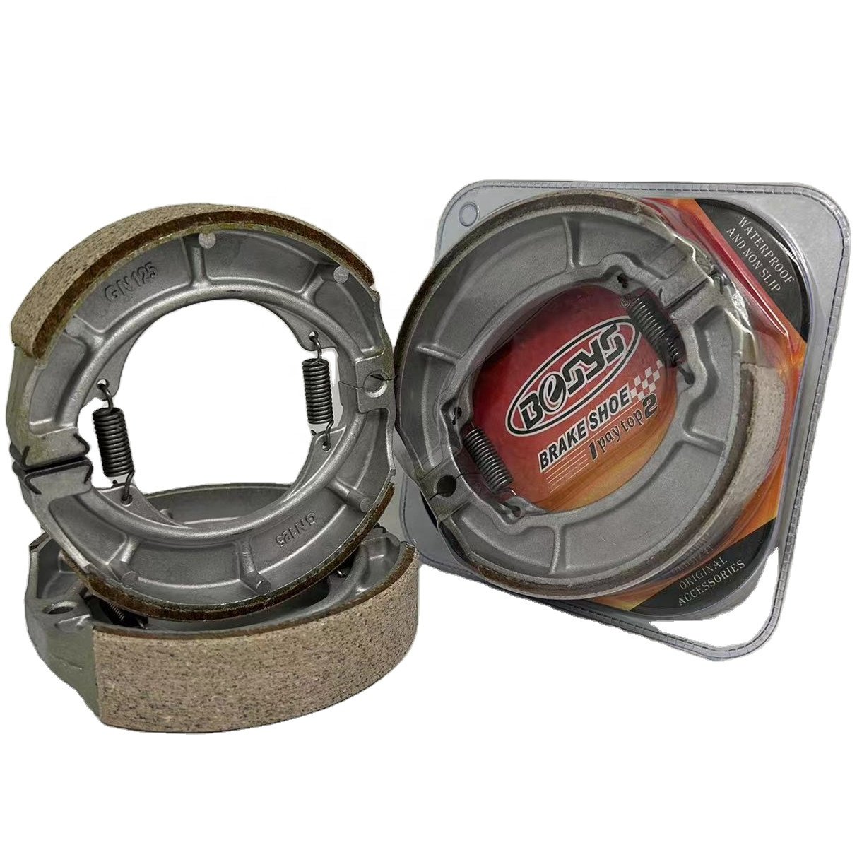 Factory Supply Durable 30,000km Lifetime Brake Shoe Motorcycle Brake System Parts Motorcycle Brake Shoe